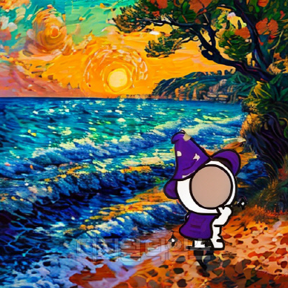 익시 프롬프트로 생성한 이미지.
